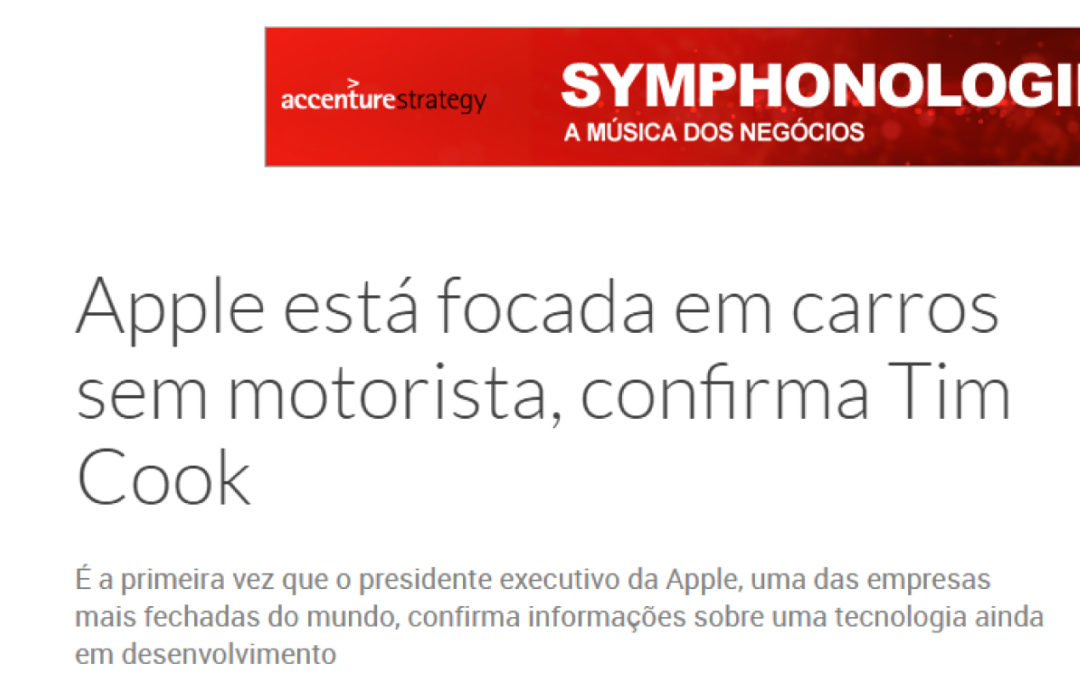 Atualizando sobre Apple: “estamos focados em sistemas autônomos”, diz presidente da empresa